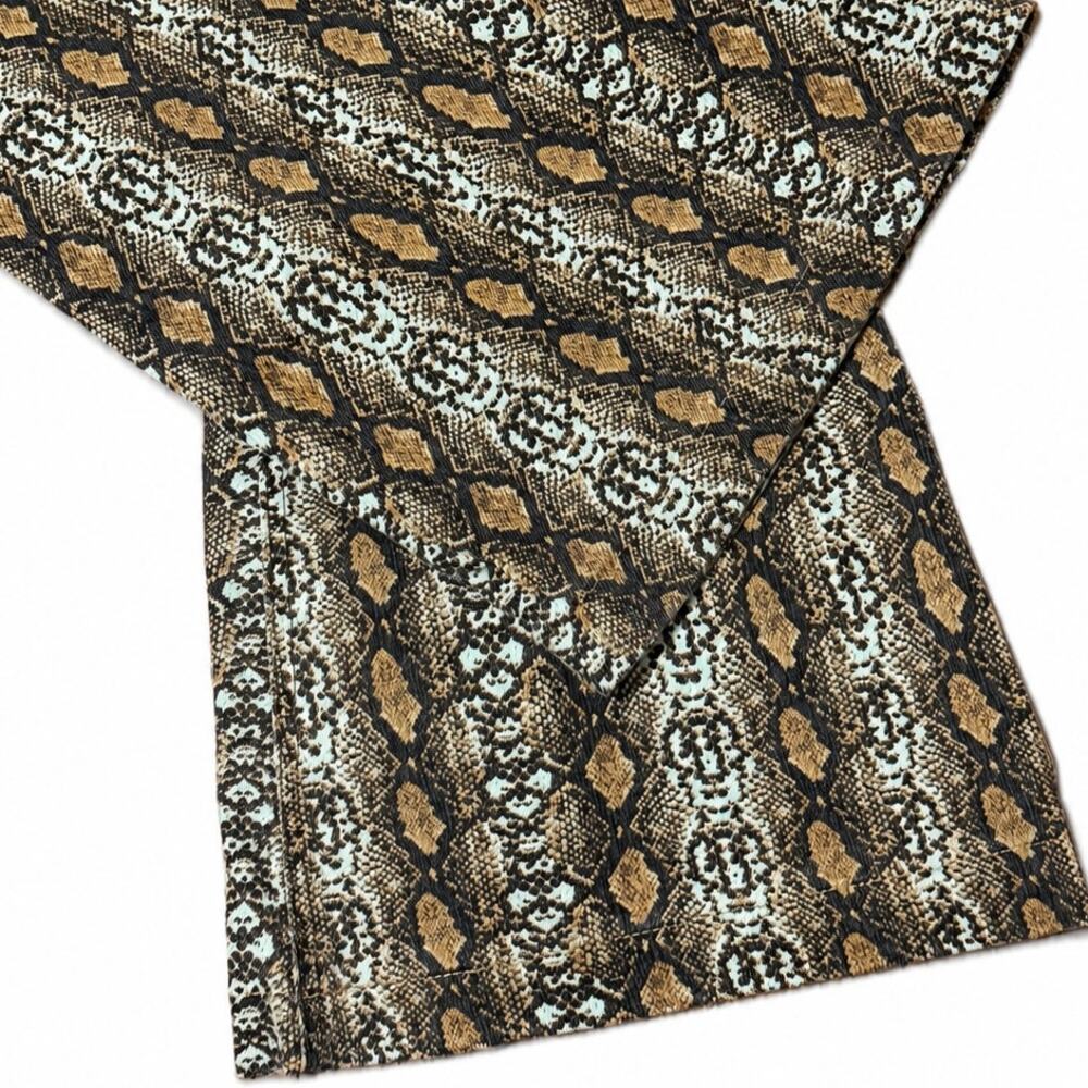 BDG Urban Outfitters Snake Print Flare Pants Size 27 Y2K Boho Festival - Picture 2 of 7